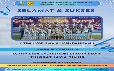 Semangat Juang Membara! SMAN 1 Kandangan Raih Juara Potensial 2 LKBB Galaksi Kediri